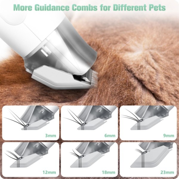 Homeika Dog Grooming Kit & Vacuum Suction 99% Pet Hair, Dog Hair Vacuum with 8 Pet Grooming Tools, 6 Nozzles, Deshedding/Grooming/Nail Grinder/Paw Trimmer/Clipper for Dogs Cats, Storage Bag,1.5L, Green