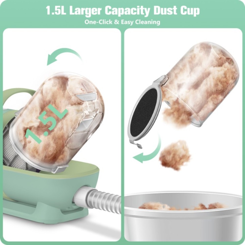 Homeika Dog Grooming Kit & Vacuum Suction 99 Pet Hair, Dog Hair Vacuum